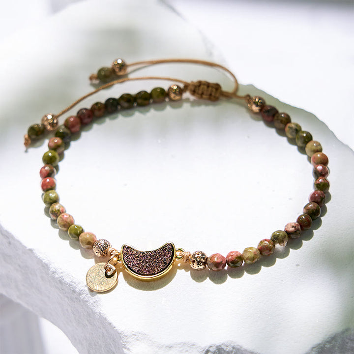 Olivenorma 4mm Natural Stone Moon Beads Bracelet - image 46