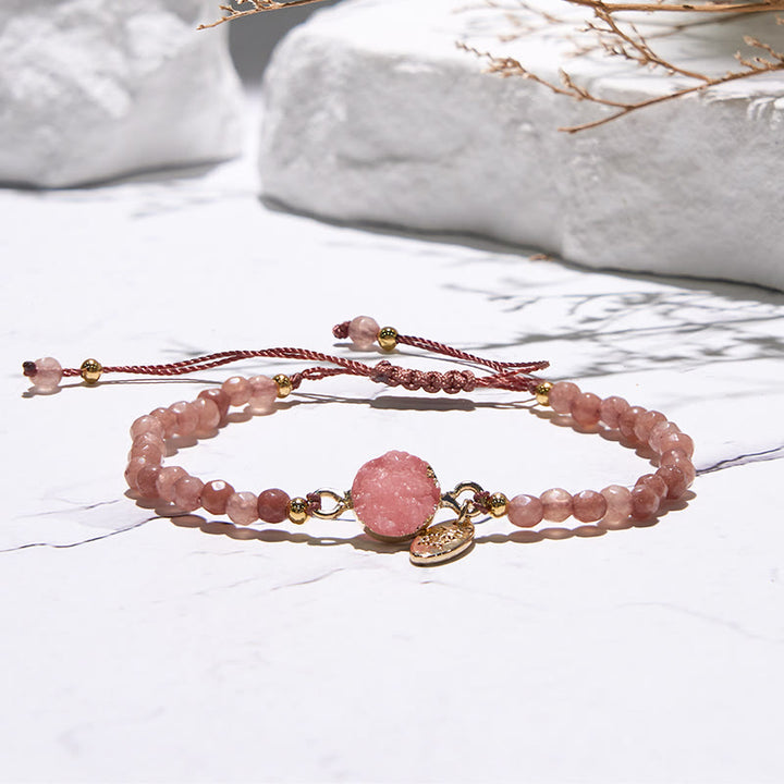 Olivenorma 4mm Natural Stone Moon Beads Bracelet - image 3