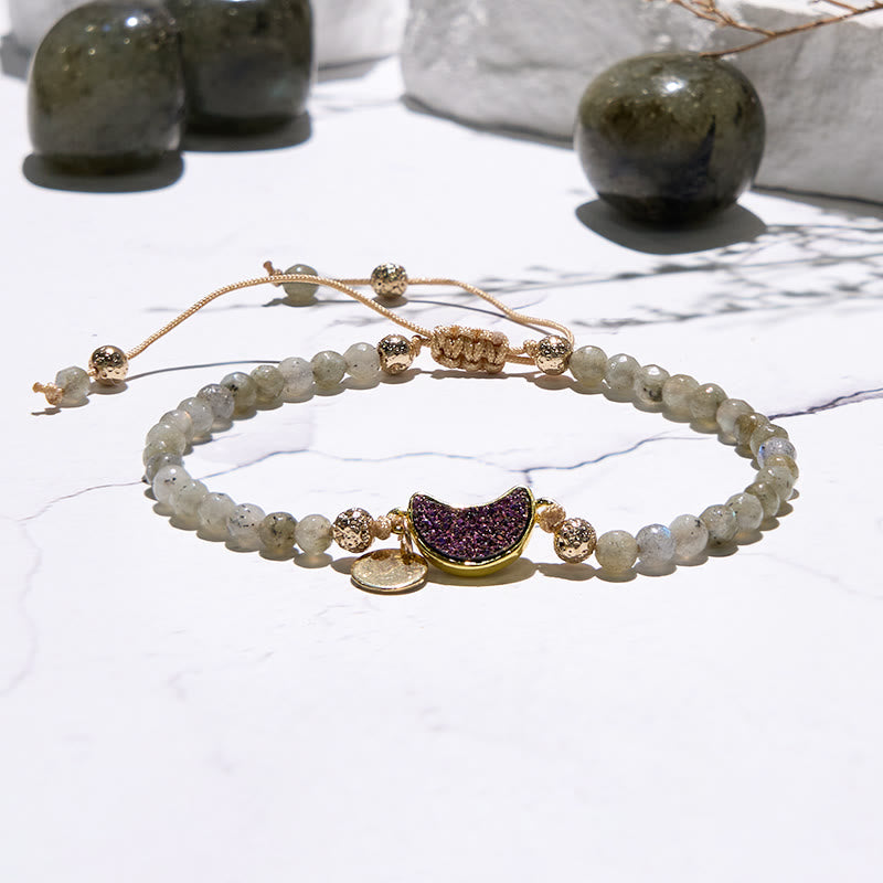 Olivenorma 4mm Natural Stone Moon Beads Bracelet - image 39