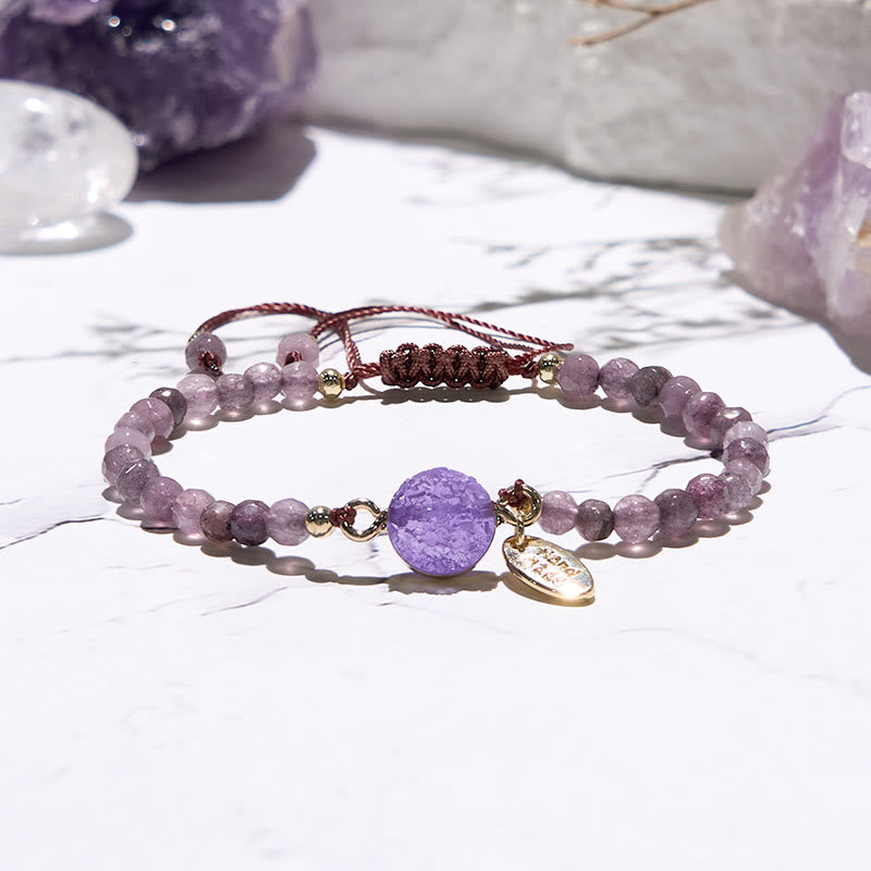 Olivenorma 4mm Natural Stone Moon Beads Bracelet - image 15