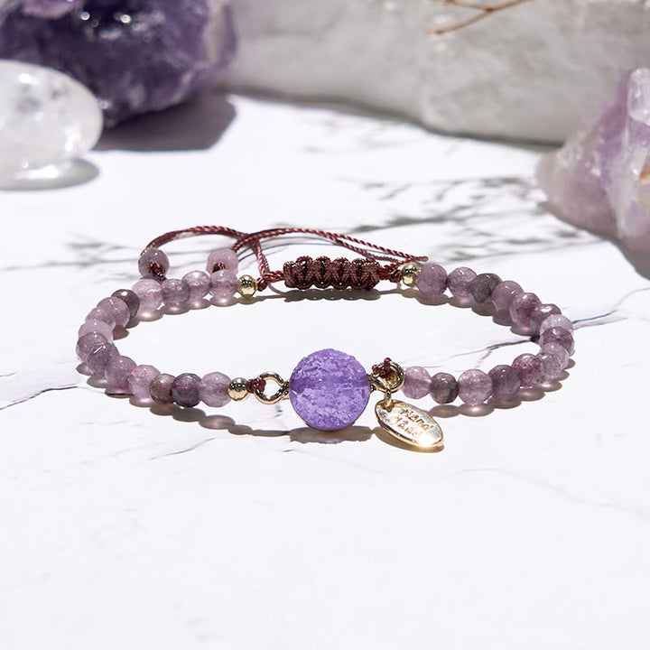 Olivenorma 4mm Natural Stone Moon Beads Bracelet - image 15