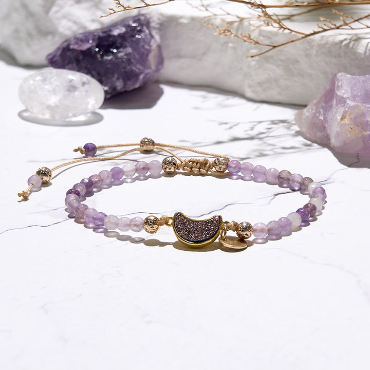 Olivenorma 4mm Natural Stone Moon Beads Bracelet - image 27