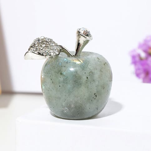 Olivenorma Peace Fruit Apple Gemstone Decoration - Labradorite - image 23