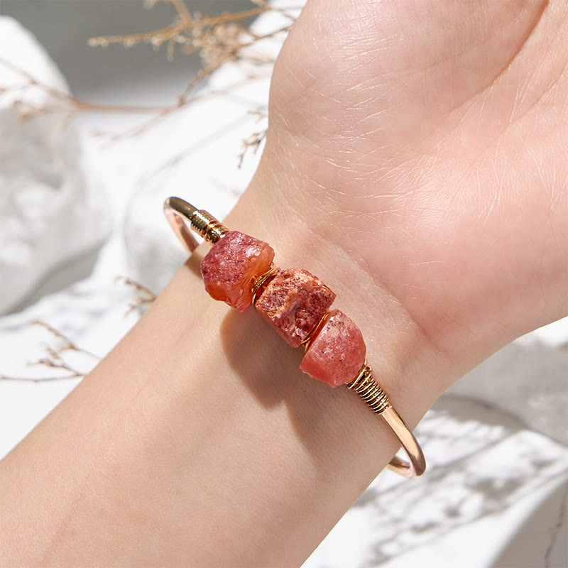 Olivenorma  Vintage Raw Crystal Gemstone Bracelet - image 7