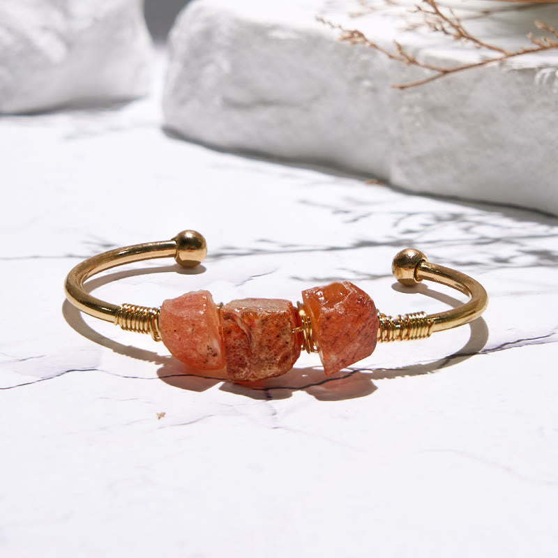 Olivenorma  Vintage Raw Crystal Gemstone Bracelet - image 9