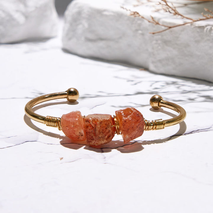 Olivenorma  Vintage Raw Crystal Gemstone Bracelet - image 9