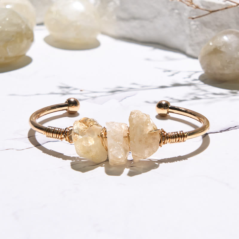 Olivenorma  Vintage Raw Crystal Gemstone Bracelet - image 3