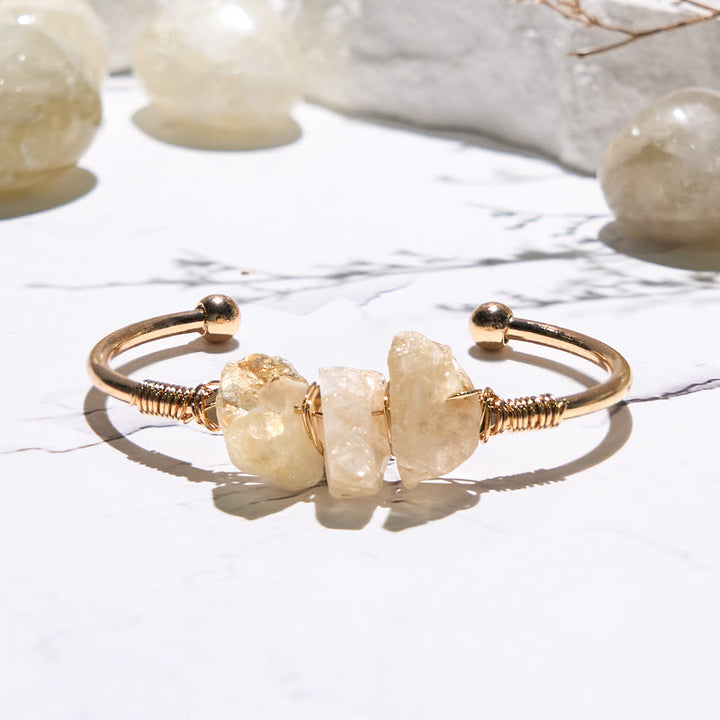 Olivenorma  Vintage Raw Crystal Gemstone Bracelet - image 3