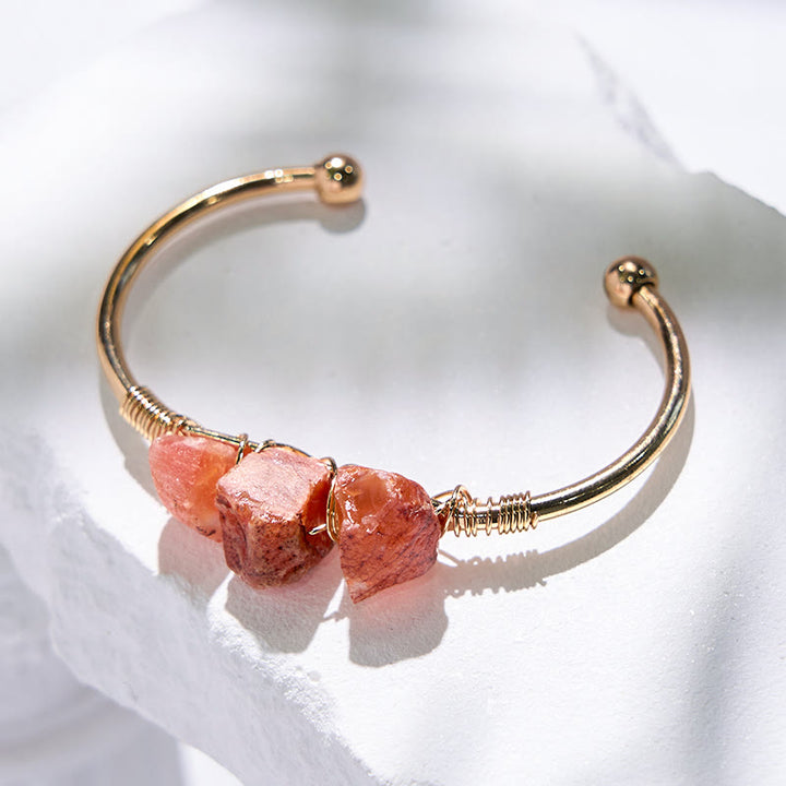 Olivenorma  Vintage Raw Crystal Gemstone Bracelet - image 10
