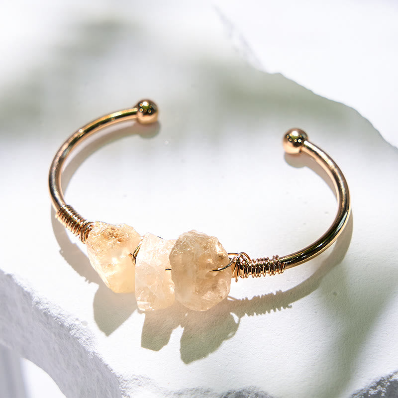 Olivenorma  Vintage Raw Crystal Gemstone Bracelet - image 4