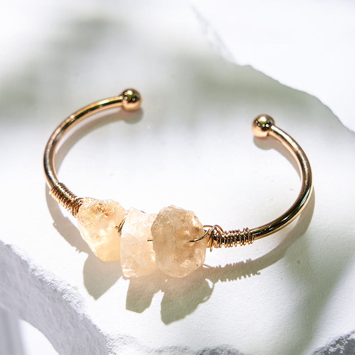 Olivenorma  Vintage Raw Crystal Gemstone Bracelet - image 4