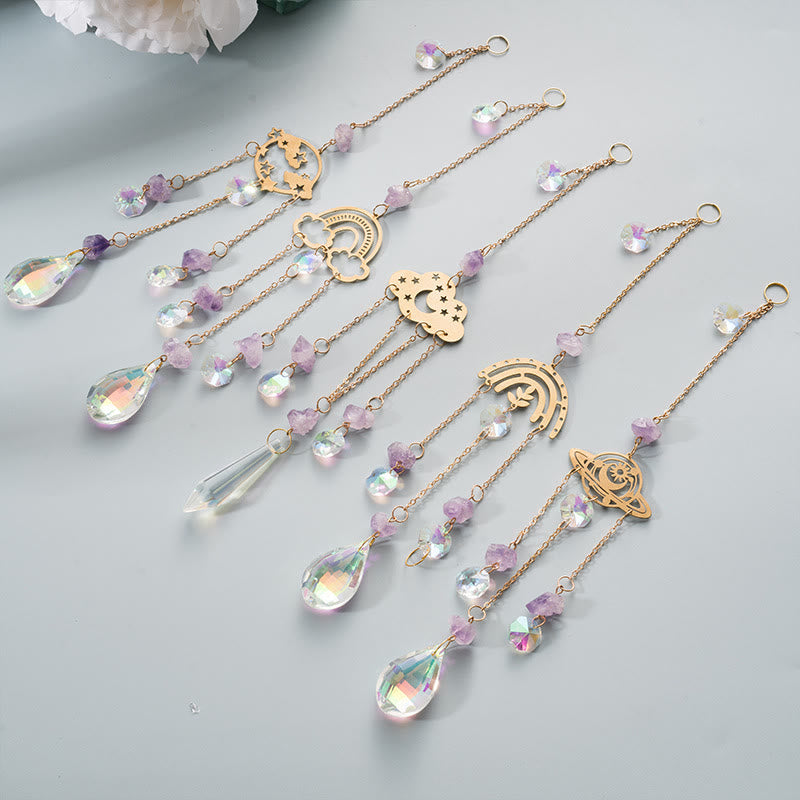 Olivenorma 5Pcs Cloud Rainbow Planet Wind Chime Suncatcher - image 11