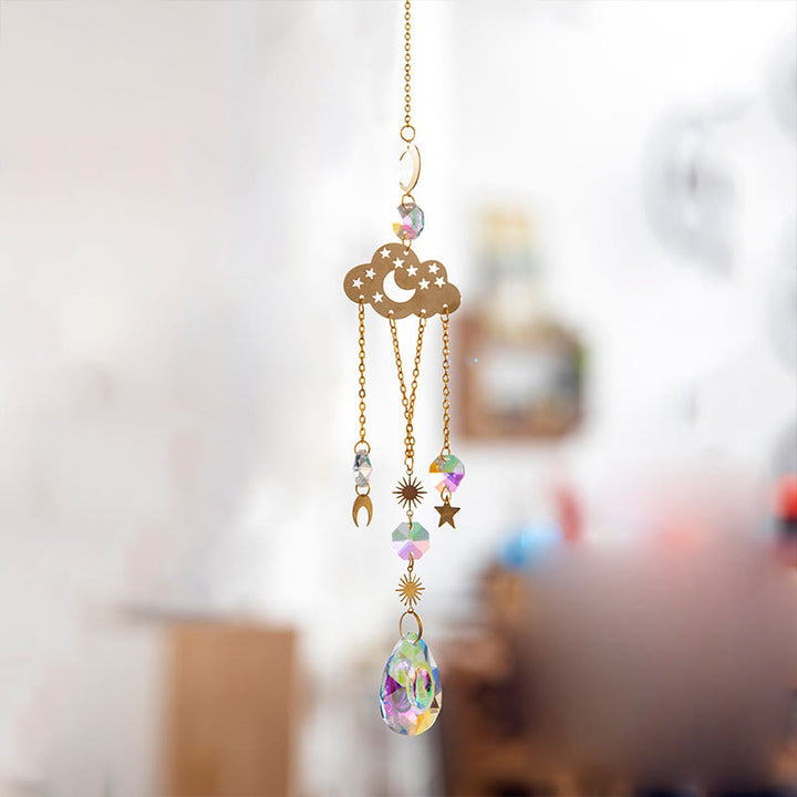 Olivenorma 5Pcs Cloud Rainbow Planet Wind Chime Suncatcher - image 7