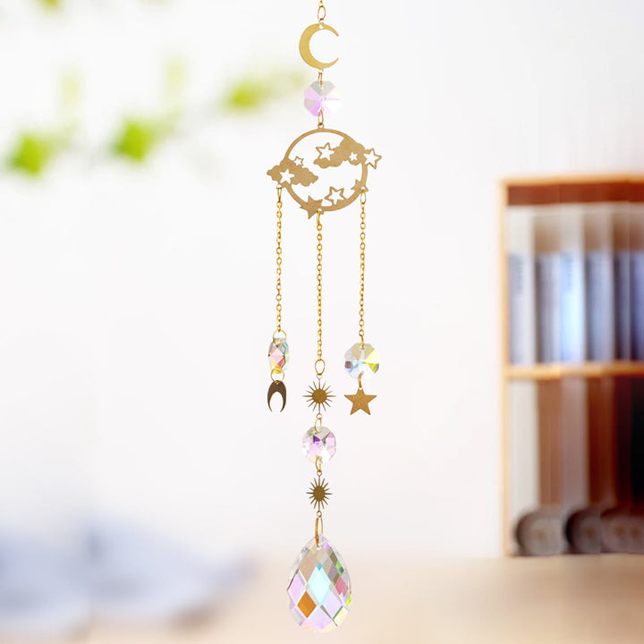 Olivenorma 5Pcs Cloud Rainbow Planet Wind Chime Suncatcher - image 2