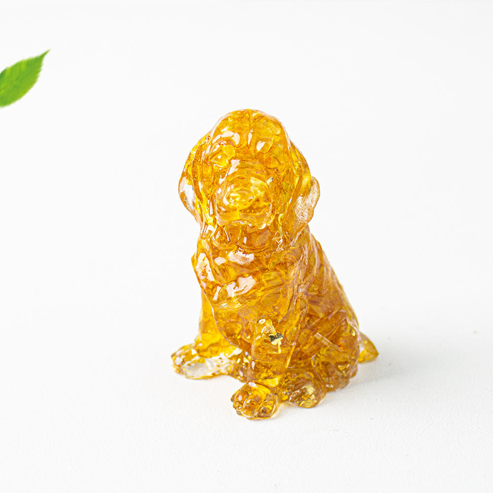 Olivenorma Crystal Gravel Glue Golden Retriever Gemstone Decoration - image 5