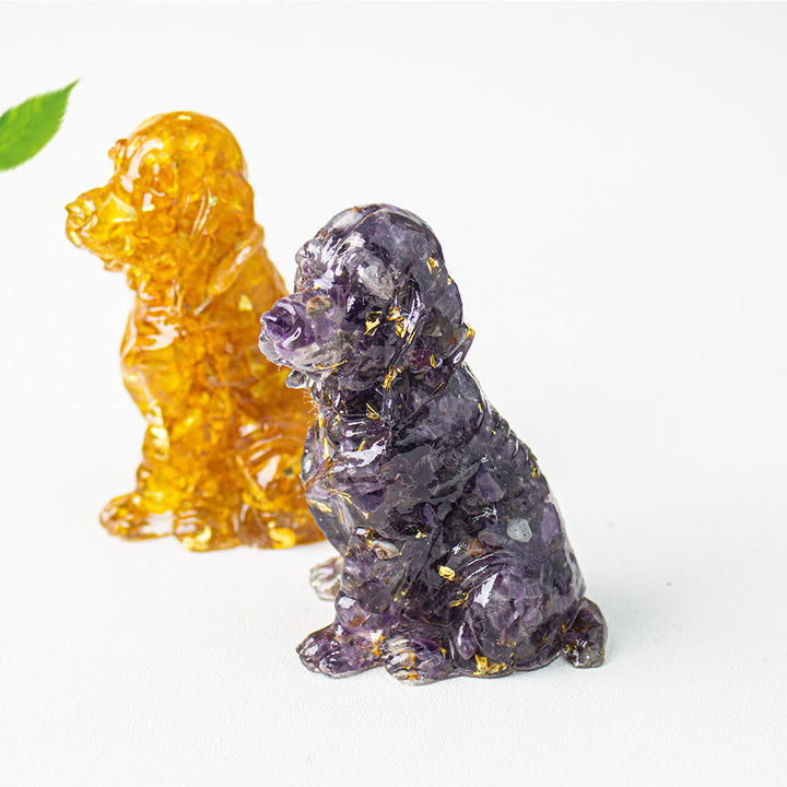 Olivenorma Crystal Gravel Glue Golden Retriever Gemstone Decoration - image 14