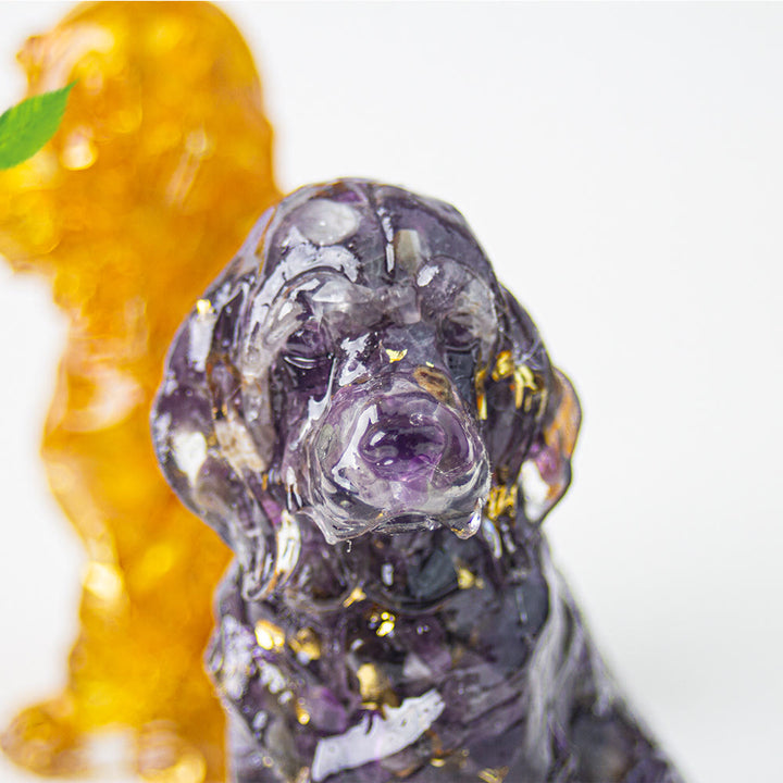 Olivenorma Crystal Gravel Glue Golden Retriever Gemstone Decoration - image 15