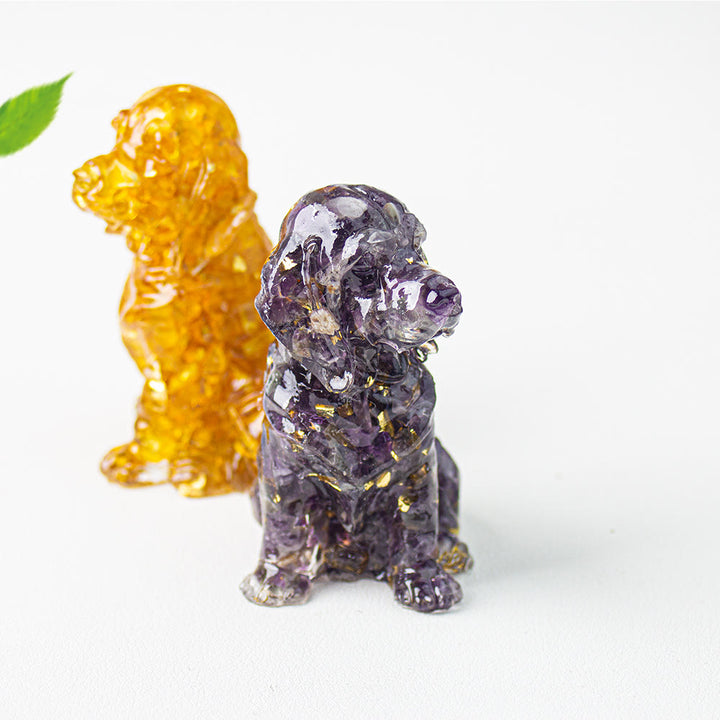 Olivenorma Crystal Gravel Glue Golden Retriever Gemstone Decoration - image 13