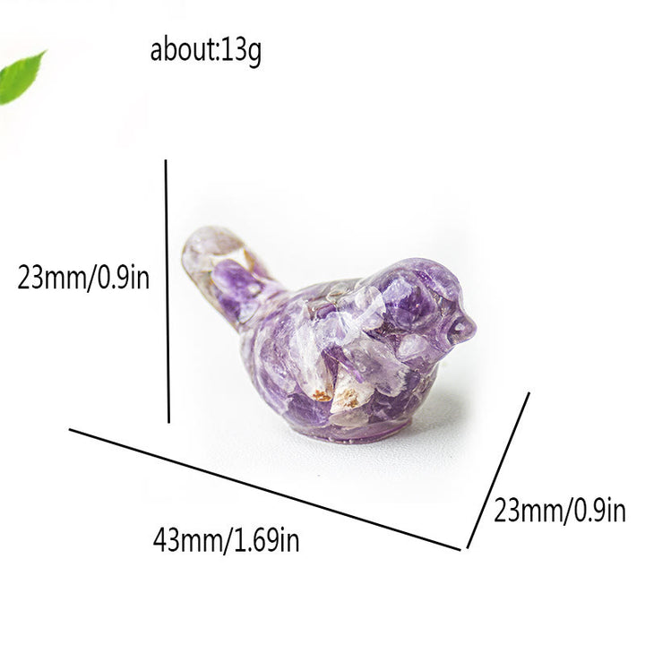 Olivenorma Multi-Crystal Bird Sculpture – Natural Gemstone Decor For Energy Healing Gemstone Decoration - image 59