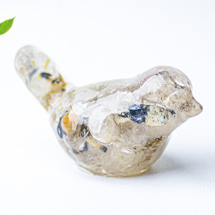 Olivenorma Multi-Crystal Bird Sculpture – Natural Gemstone Decor For Energy Healing Gemstone Decoration - image 45