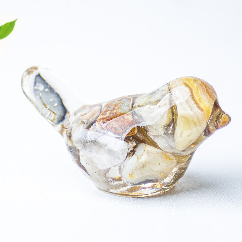 Olivenorma Multi-Crystal Bird Sculpture – Natural Gemstone Decor For Energy Healing Gemstone Decoration - image 57