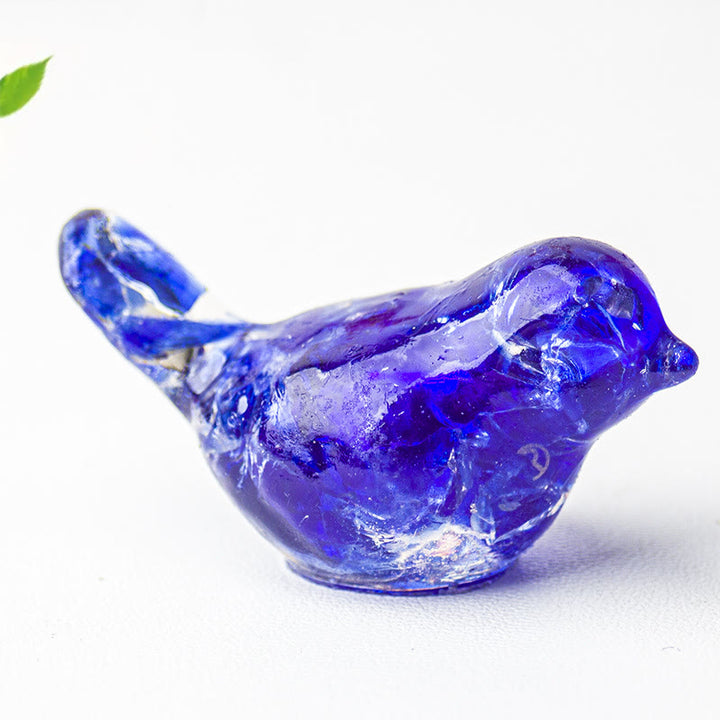 Olivenorma Natural Crystal Bird Sculpture Gemstone Decoration - Sapphire - With Card - image 55