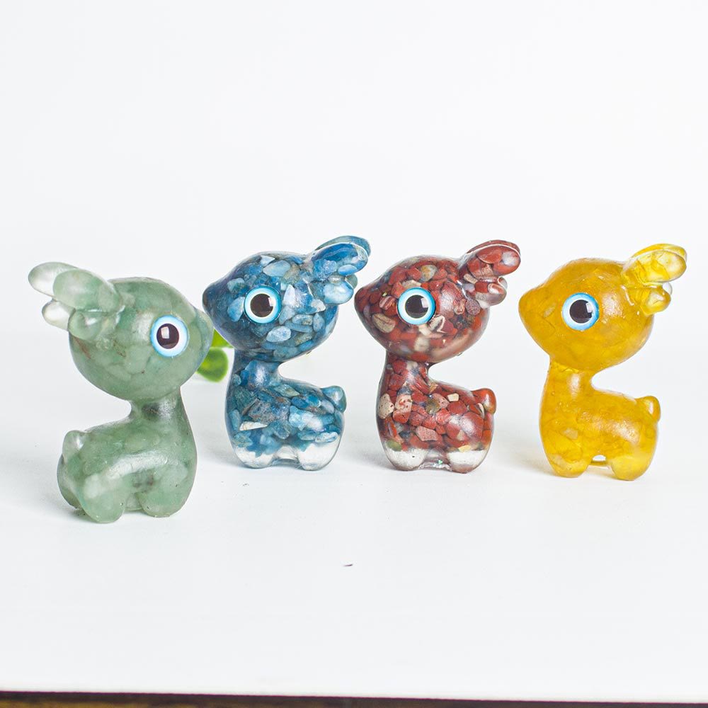 Olivenorma Crystal Gravel Epoxy Cute Fawn Gemstone Decoration - image 19