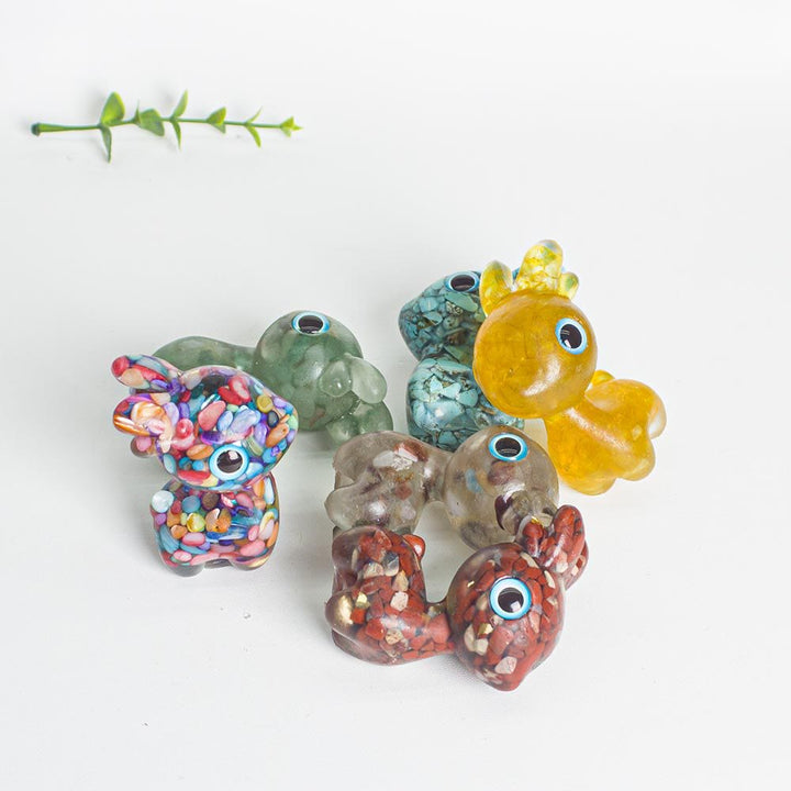 Olivenorma Crystal Gravel Epoxy Cute Fawn Gemstone Decoration - image 21