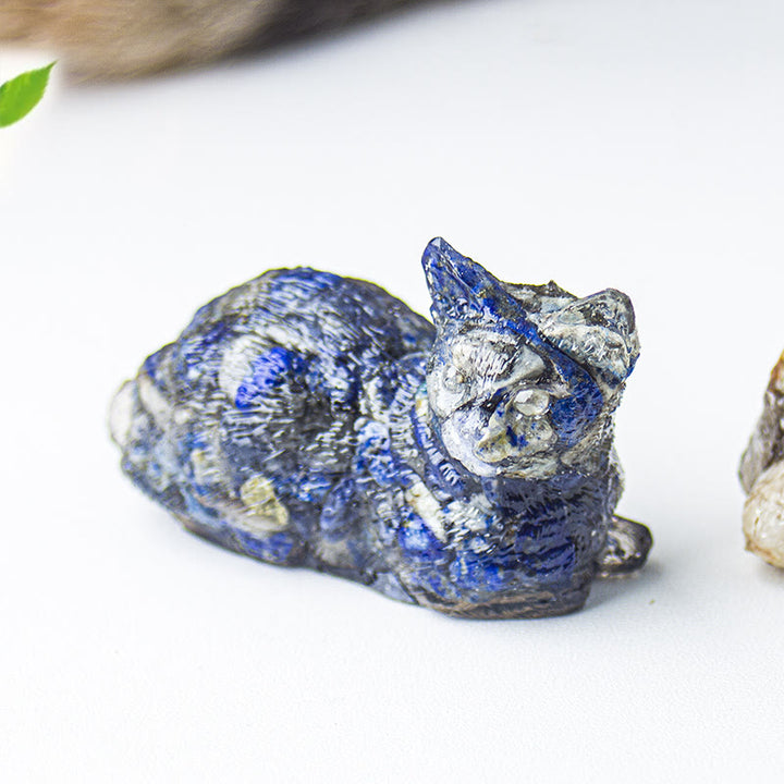 Olivenorma Crystal Gravel Epoxy Lying Kitten Gemstone Decoration - image 20