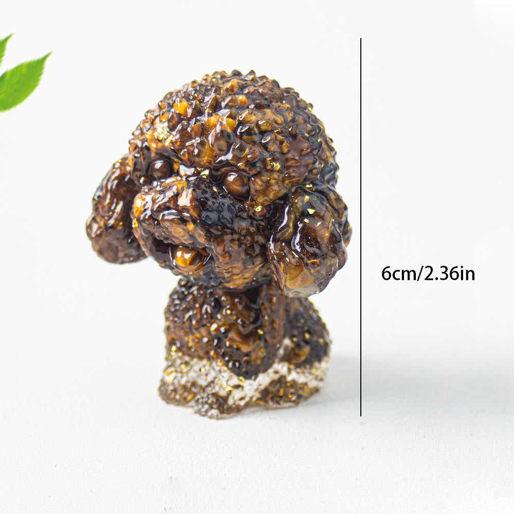 Olivenorma Crystal Gravel Epoxy Cute Poodle Gemstone Decoration - image 13