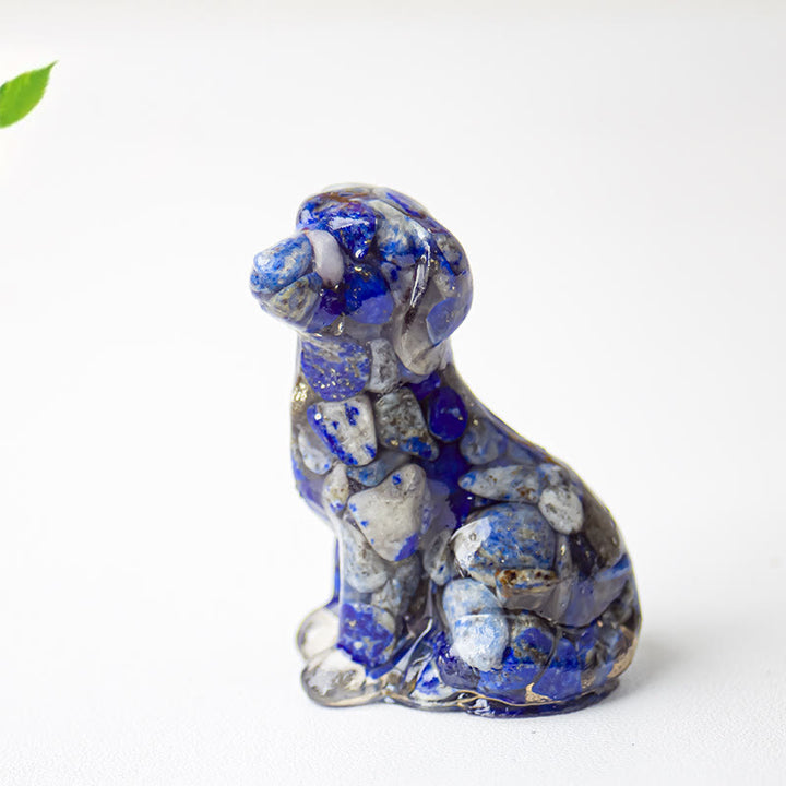 Olivenorma Crystal Gravel Epoxy Labrador Gemstone Decoration - Lapis Lazuli - image 22