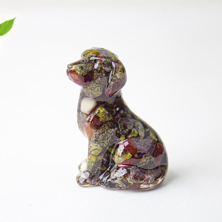 Olivenorma Crystal Gravel Epoxy Labrador Gemstone Decoration - Dragon Blood Stone - image 12