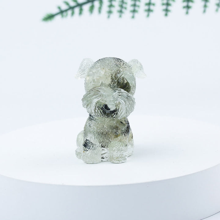 Olivenorma Crystal Gravel Epoxy Mini Schnauzer Gemstone Decoration - Prehnite - image 51