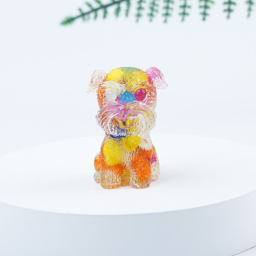 Olivenorma Crystal Gravel Epoxy Mini Schnauzer Gemstone Decoration - Colored Jade - image 87