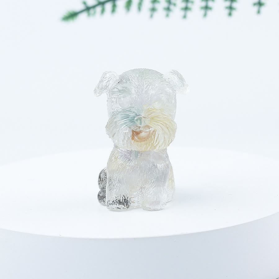 Olivenorma Crystal Gravel Epoxy Mini Schnauzer Gemstone Decoration - Fluorite - image 26