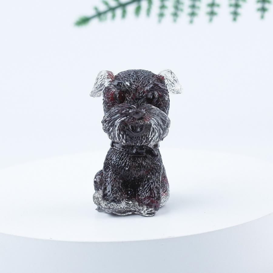 Olivenorma Crystal Gravel Epoxy Mini Schnauzer Gemstone Decoration - Garnet - image 28