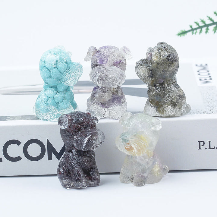 Olivenorma Crystal Gravel Epoxy Mini Schnauzer Gemstone Decoration - image 93