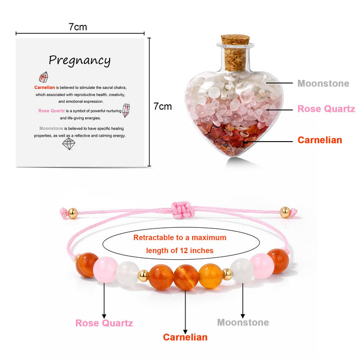 Olivenorma Healing Gift Wish Bottle Natural Crystal Bracelet - image 17