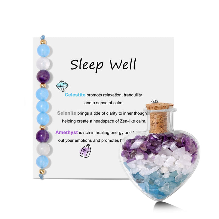 Olivenorma Healing Gift Wish Bottle Natural Crystal Bracelet - image 2