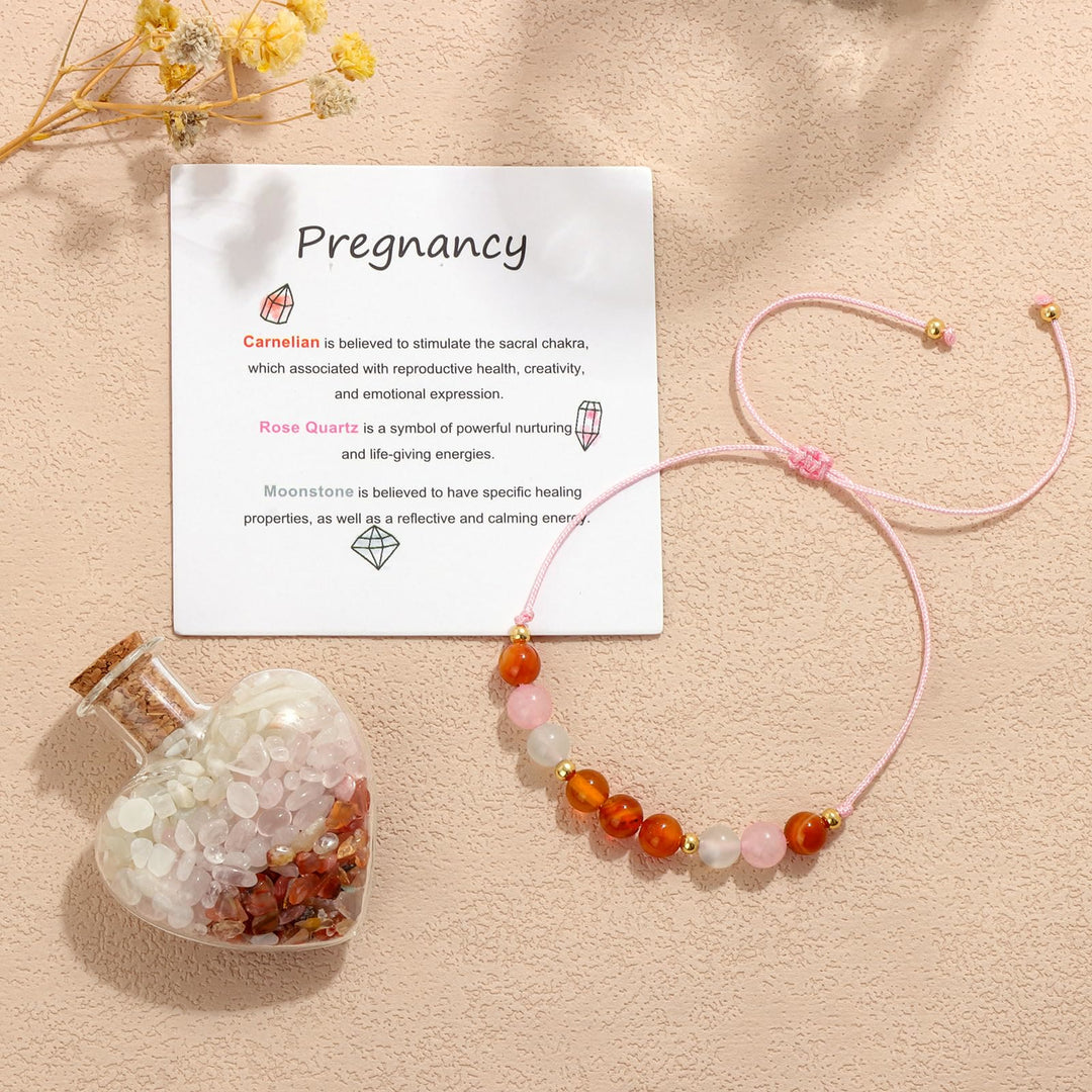 Olivenorma Healing Gift Wish Bottle Natural Crystal Bracelet - Pregnancy - image 13