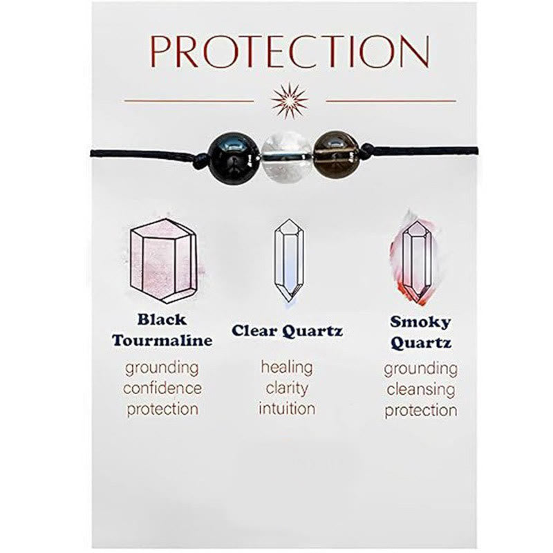 Olivenorma 9Pcs Natural Stone Healing Crystal Yoga Wish Bracelet - Protection - image 7