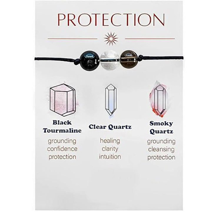 Olivenorma 9Pcs Natural Stone Healing Crystal Yoga Wish Bracelet - Protection - image 7