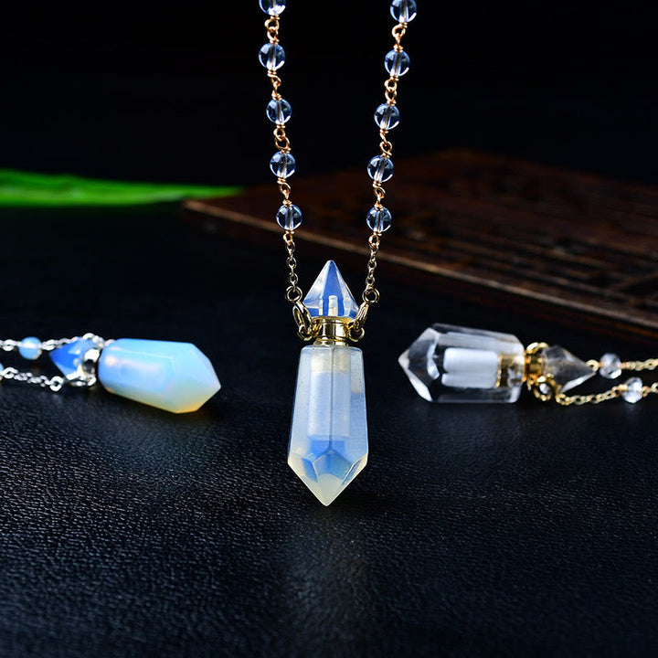 Olivenorma Natural Stone Essential Oil Diffuser Bottle Necklace - image 10