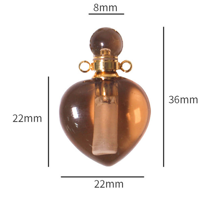 Olivenorma Crystal Essential Oil Diffuser Heart Bottle Necklace - image 15