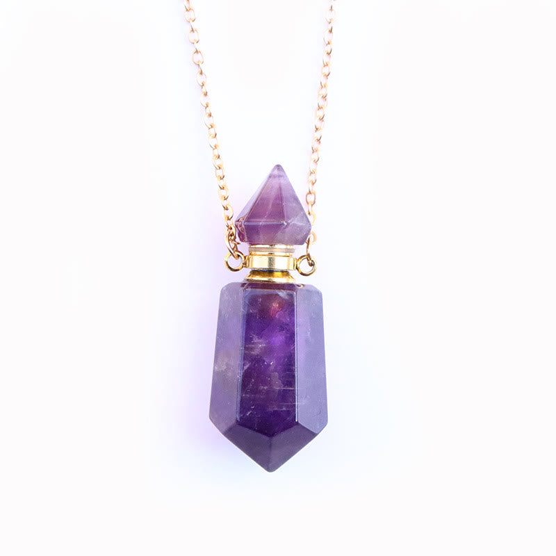 Olivenorma Essential Oil Diffuser Pendulum Bottle Necklace - Amethyst - image 1