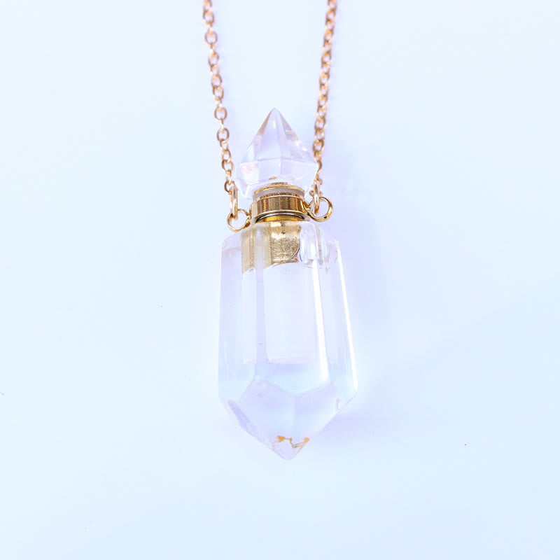 Olivenorma Essential Oil Diffuser Pendulum Bottle Necklace - Clear Crystal - image 4