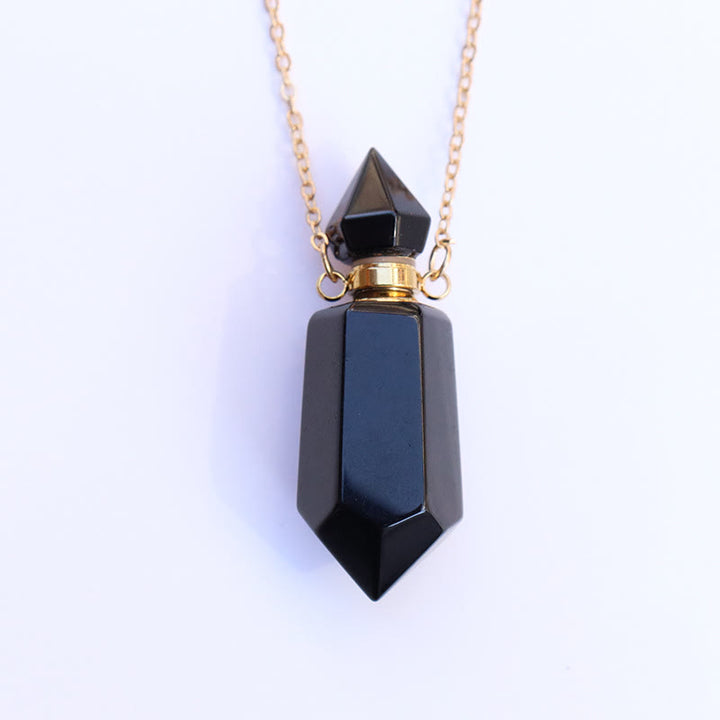 Olivenorma Essential Oil Diffuser Pendulum Bottle Necklace - Obsidian - image 10