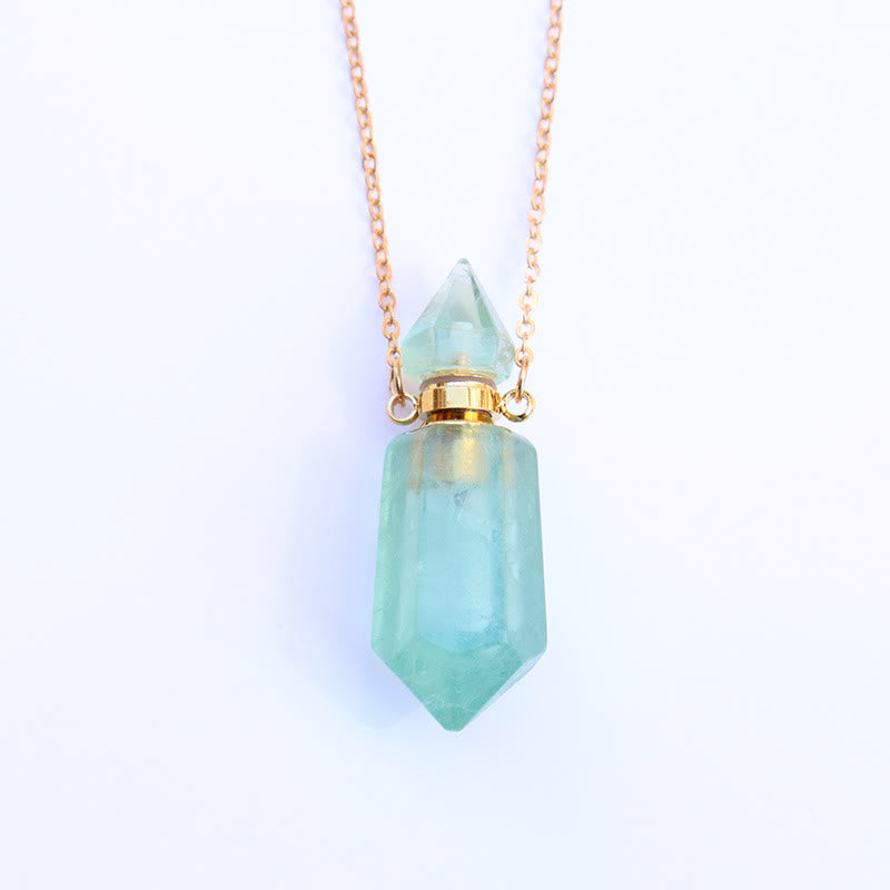 Olivenorma Essential Oil Diffuser Pendulum Bottle Necklace - Green Fluorite - image 7