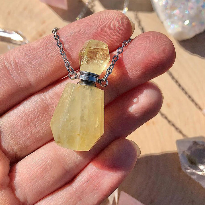 Olivenorma Crystal Essential Oil Diffuser Perfume Bottle Necklace - image 12