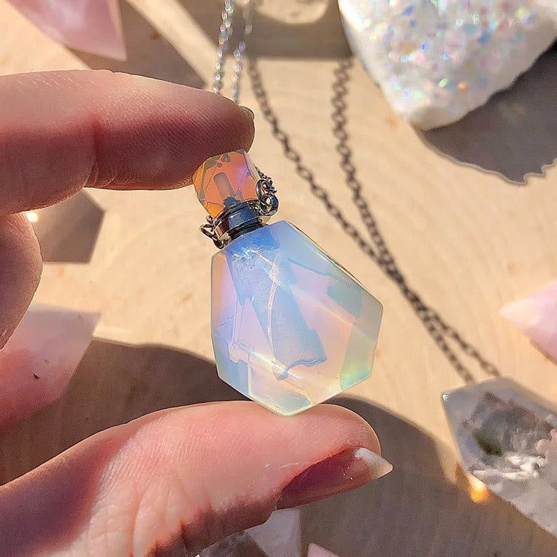 Olivenorma Crystal Essential Oil Diffuser Perfume Bottle Necklace - image 15